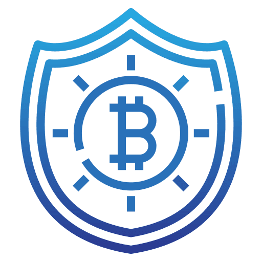 Bitcoin security icon
